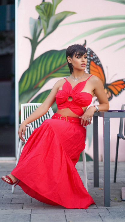 She’s Got a Fiery Attitude Skirt Set