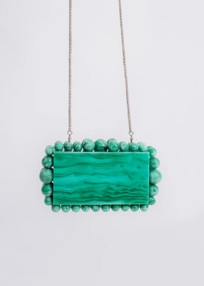 Abstract Love Clutch Green