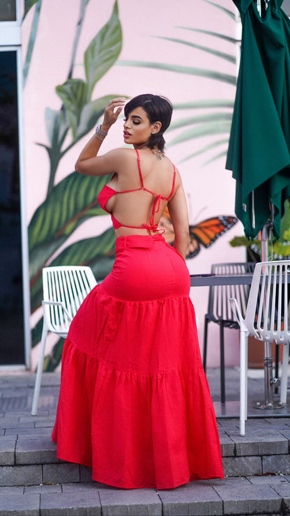 She’s Got a Fiery Attitude Skirt Set