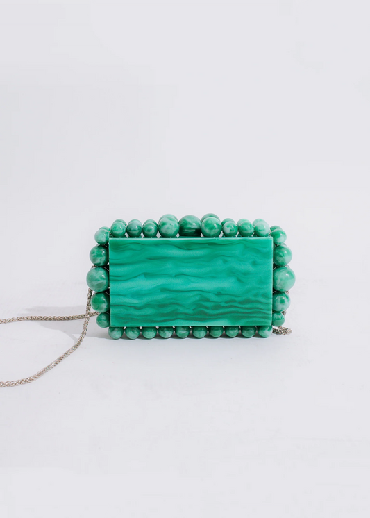 Abstract Love Clutch Green