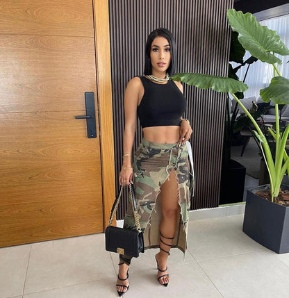 Just Gotta Blend In Skirt