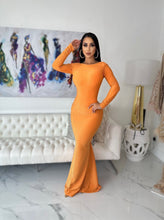 Glamour Sexy Maxi Dress Orange