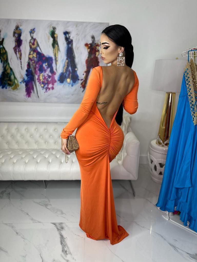 Queen Maxi Dress Orange