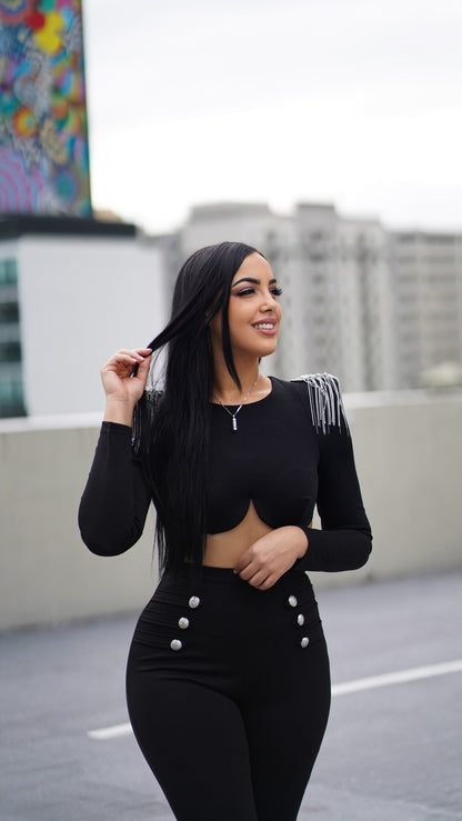 Black Pants Set