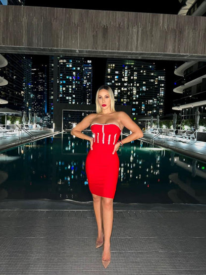Popping Bottles Mini Dress