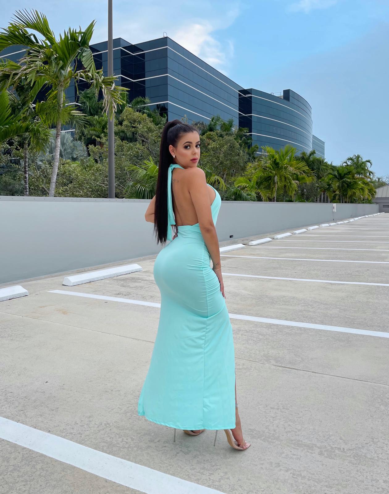 Baby Mint Midi Dress