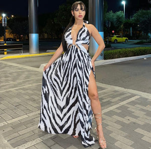 Zebra Maxi Dress
