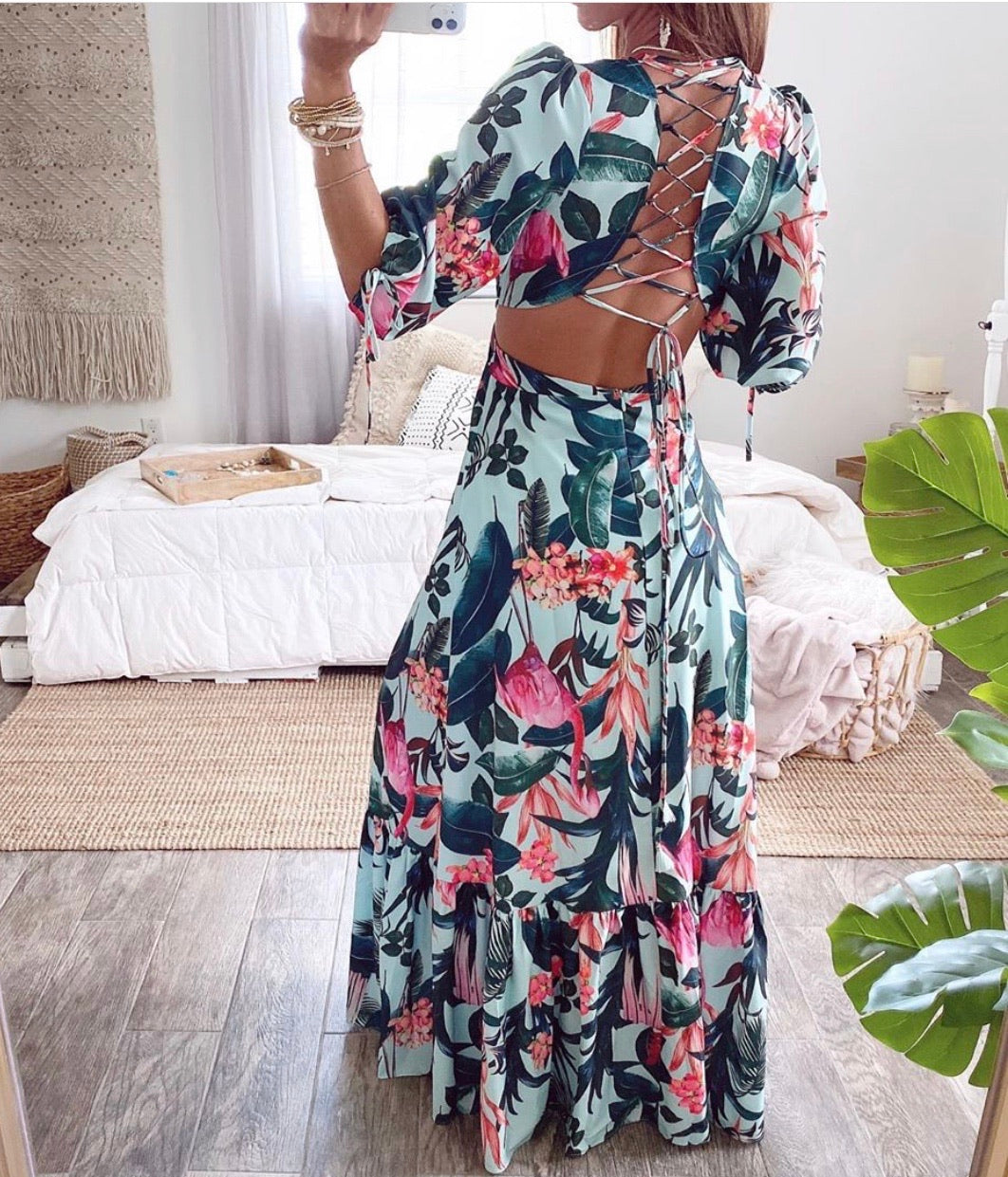 The Esme Tropical Maxi Dress