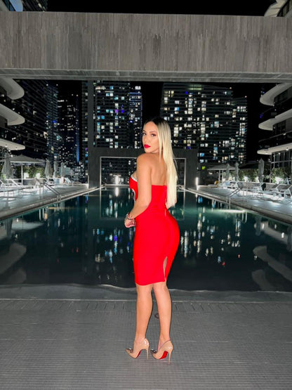 Popping Bottles Mini Dress