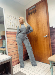 Feel Something Silver Jumpsuit