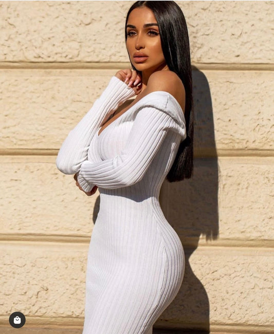 Sweet Like Me Ribbed Midi Dress