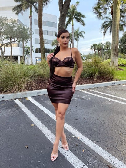 Don't Stare Skirt Set
