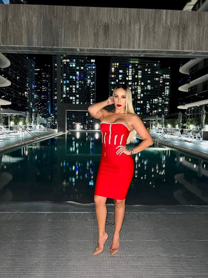 Popping Bottles Mini Dress