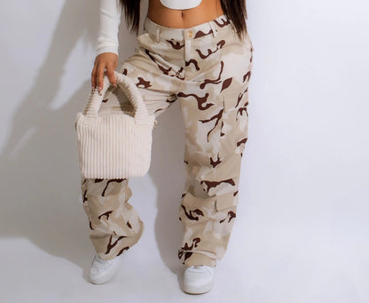 Only Girl Camo Cargo Pants