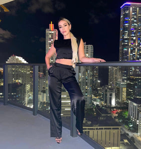 Big Dreams Pant Set Black